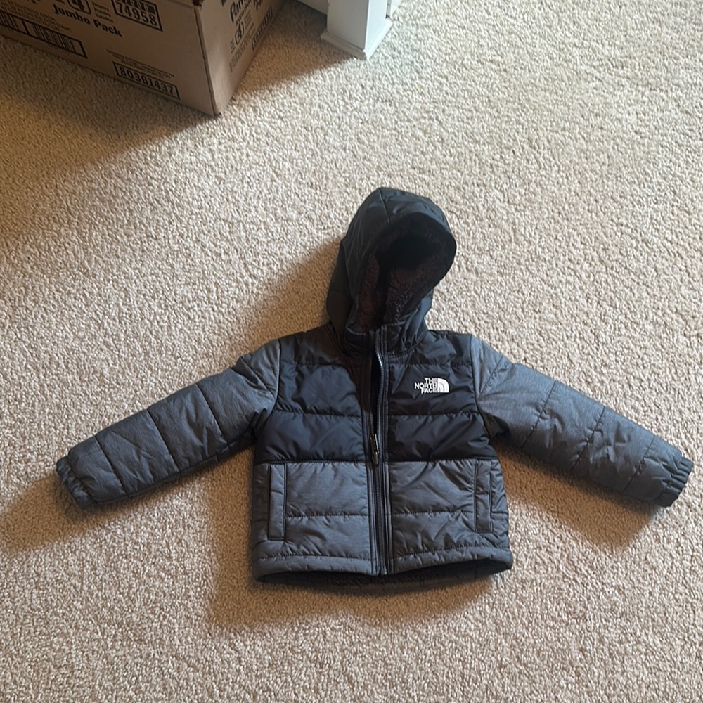 The North Face Black and Gray Hooded Jacket